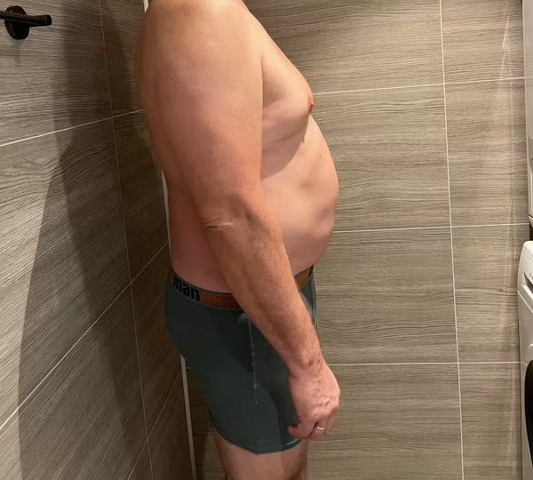 Mann 59 år før kurset – sideprofil, anonymisert